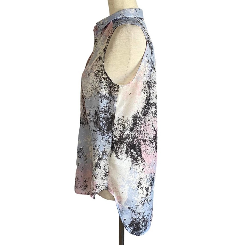 H&M Pastel Pink and Light Blue Abstract Sleeveless Tank Top - Picture 4 of 7